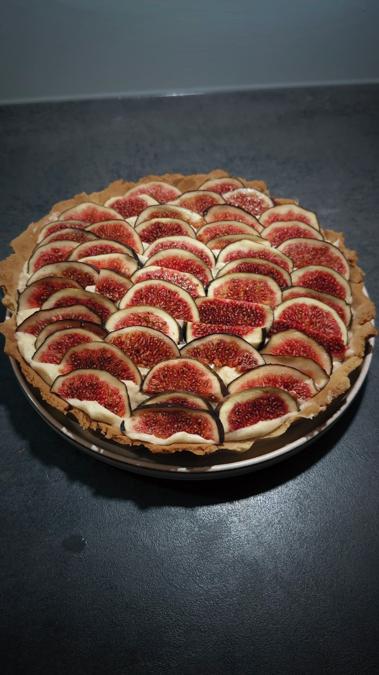 Fresh Fig Custard Pie
