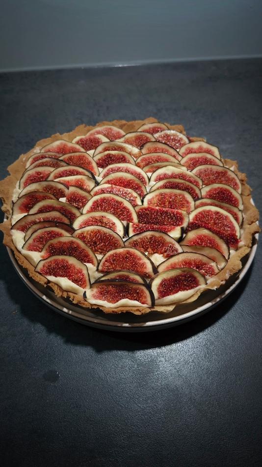 Fresh Fig Custard Pie