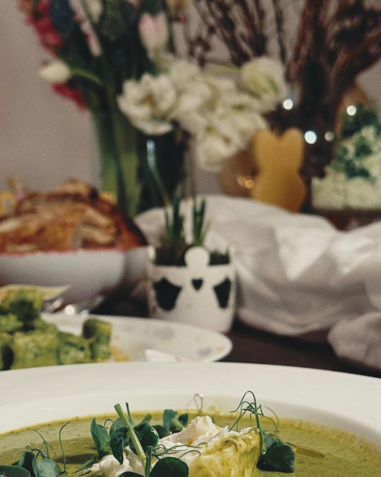 Creamy Wild Garlic Soup with Wild Garlic Butter Gnocchi
